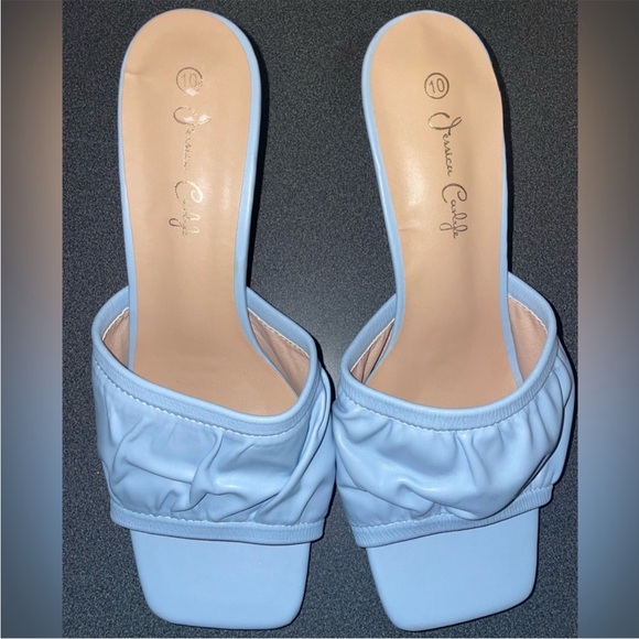 NWT sandals stiletto heel mules blue sky size 8,8.5 and 10 - Picture 9 of 12